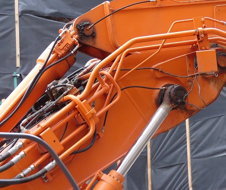 Hydraulic cylinders wires pipes machine boom premium parts